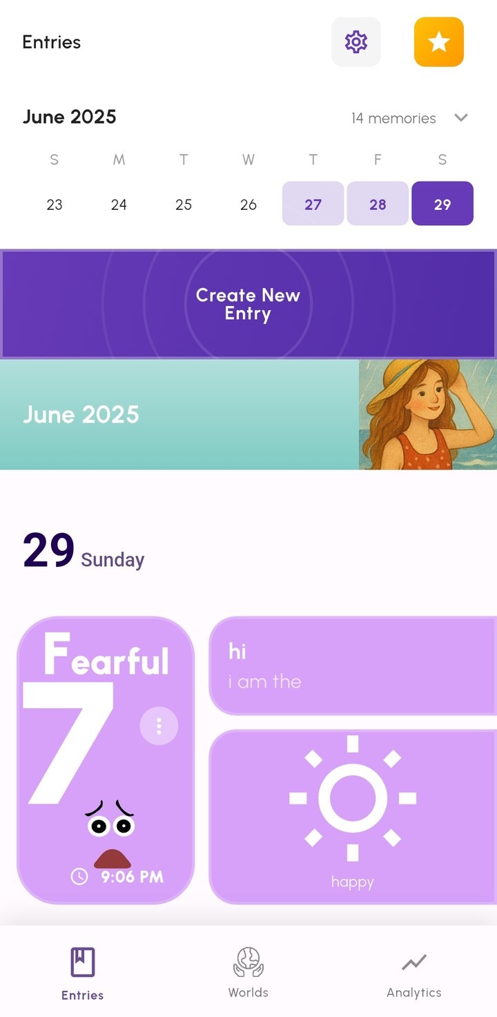 Entries by month