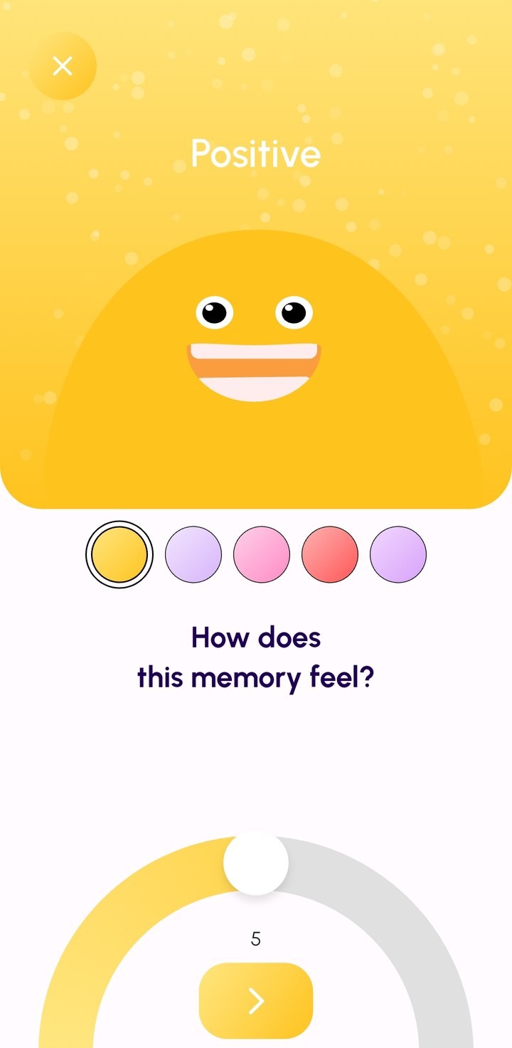 Choosing how a memory feels