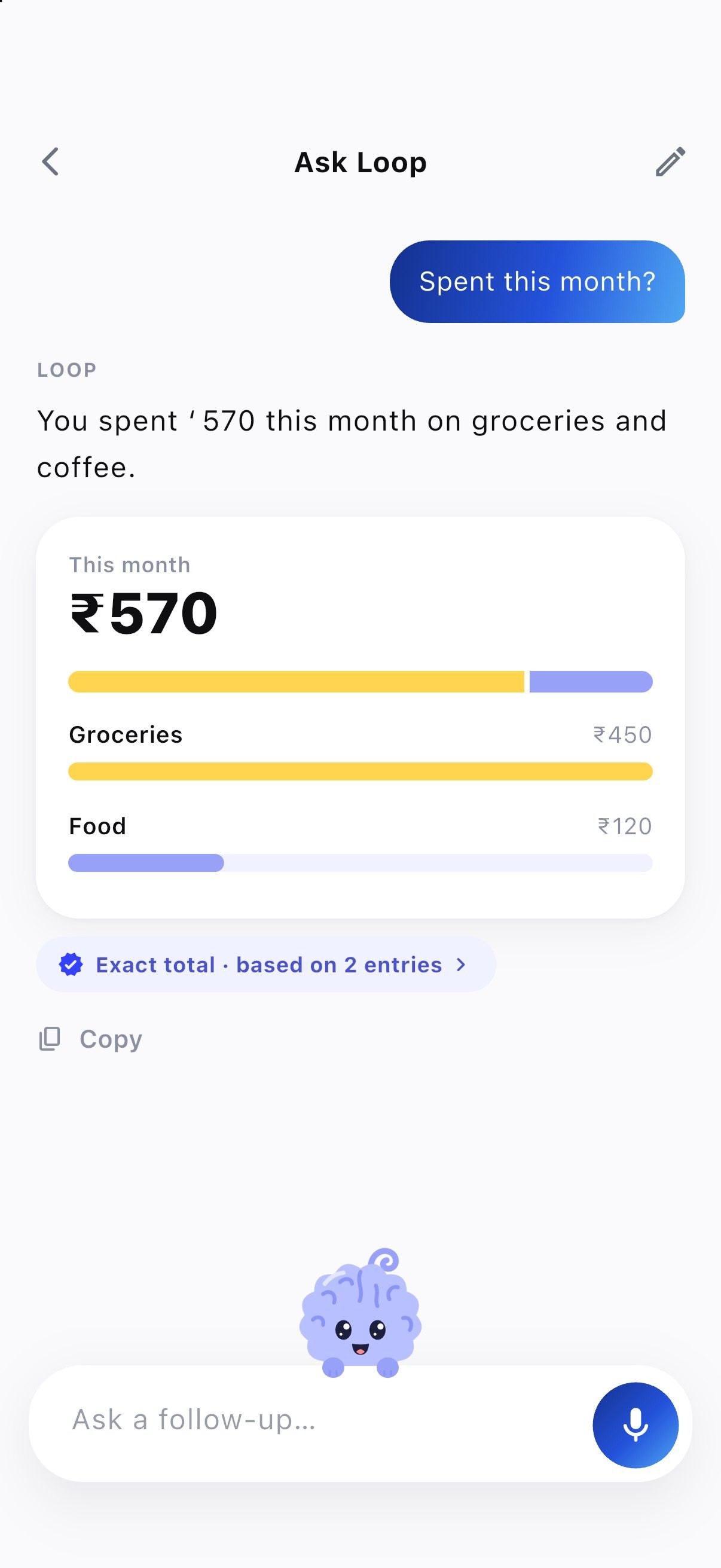 Ask Loop with visual answers