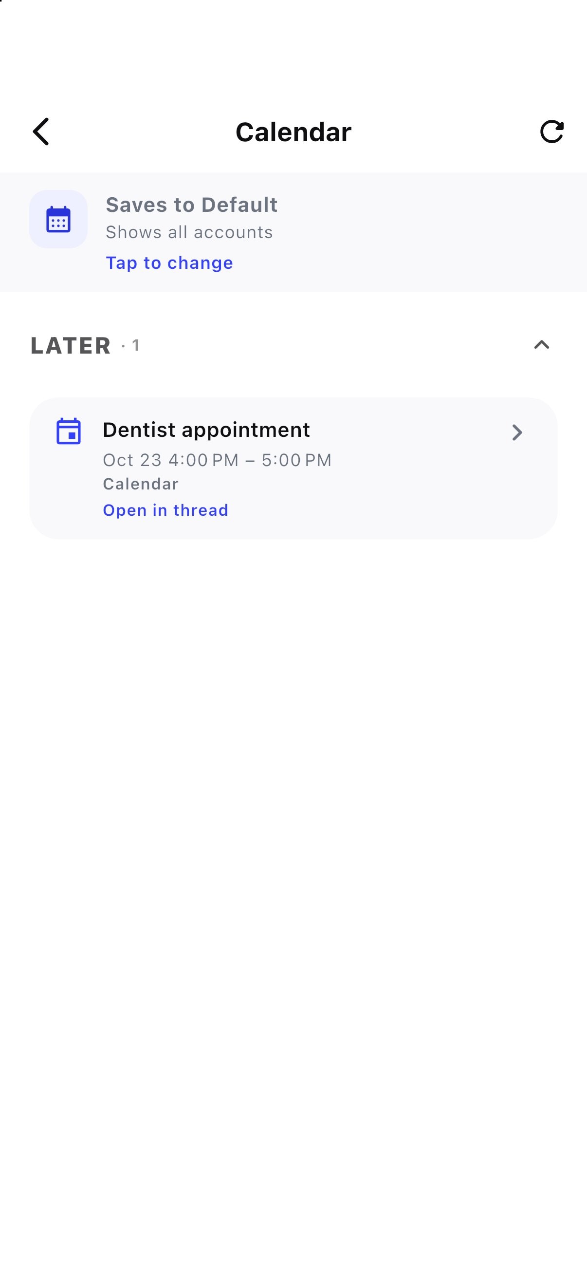 Events land in your calendar