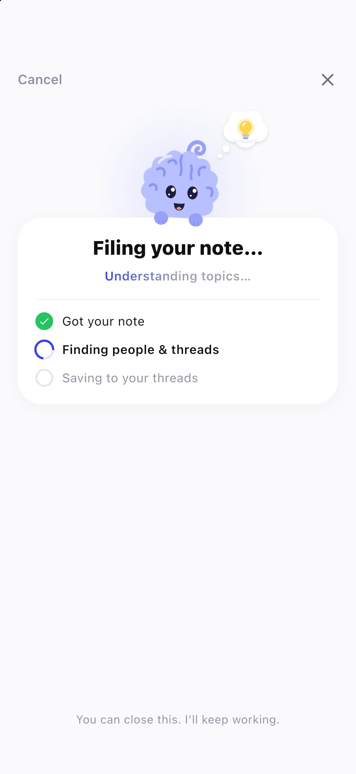 Loop files your note